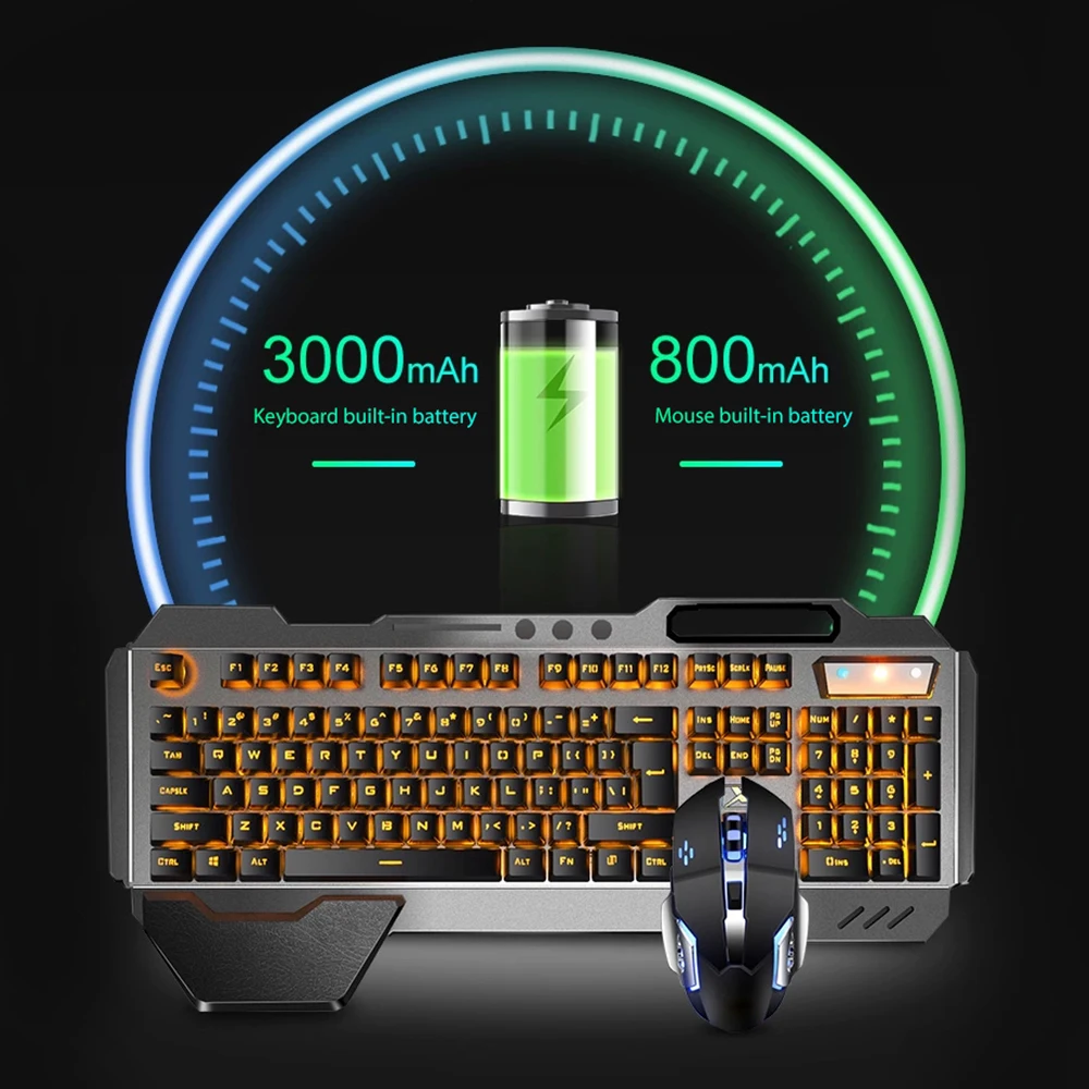 K680 Rechargeable 2.4G wireles - đánh giá và giá Gaming Keyboard Mini