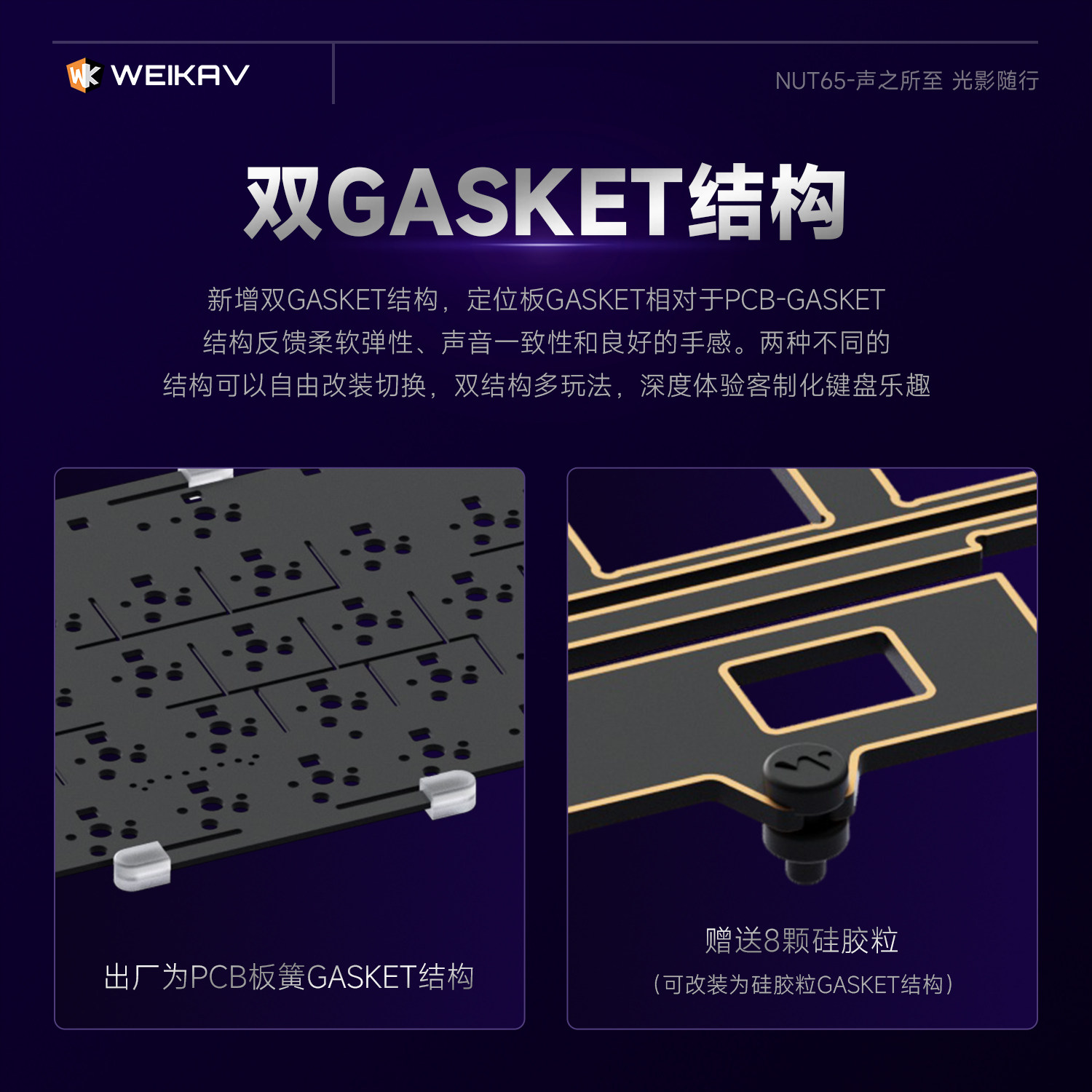 New Weikav Nut65 Aluminum Mech - đánh giá và giá Gaming Keyboard Ergo