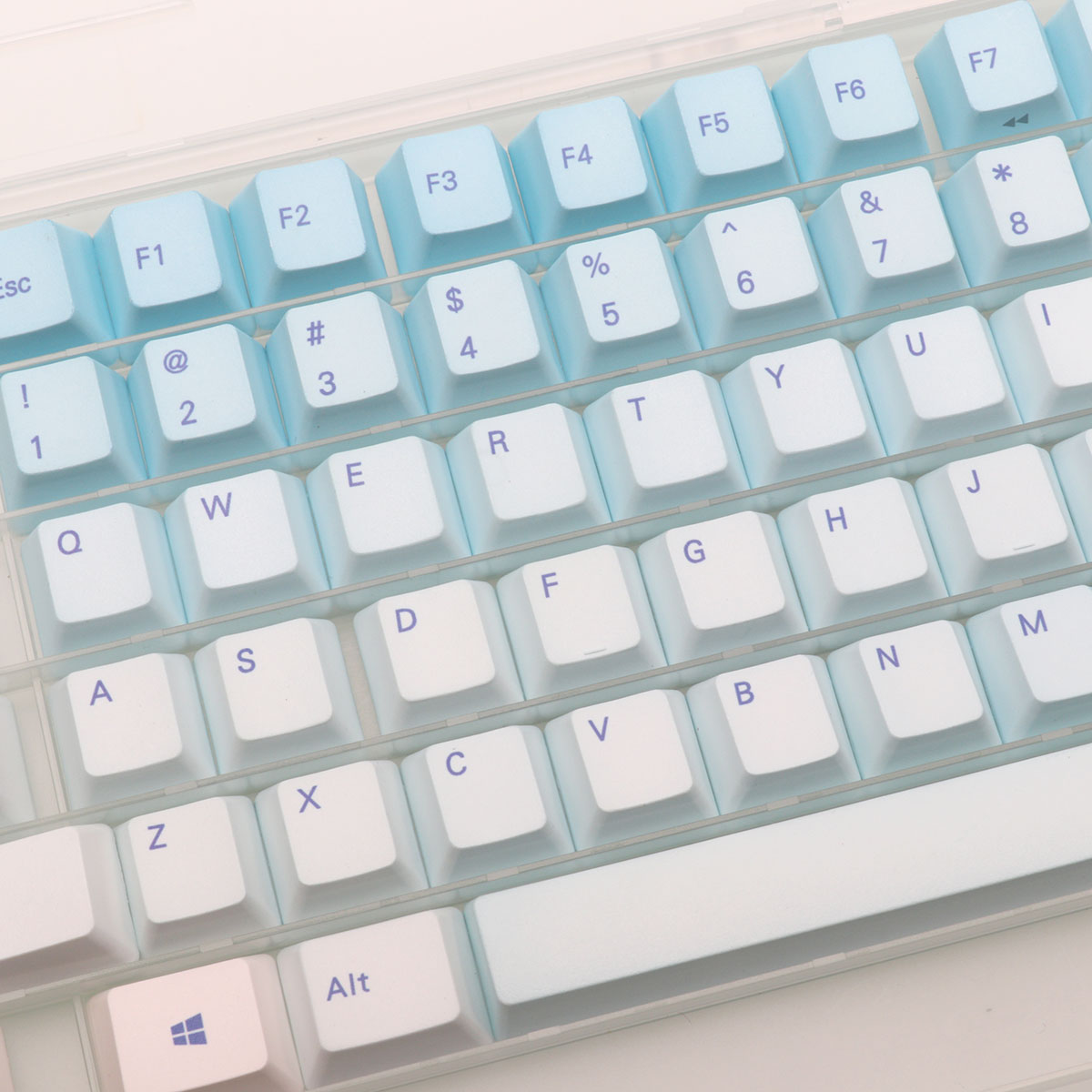 87 Keys Frost Blue Keycaps Che - đánh giá và giá Keyboard Gaming Blue Switch