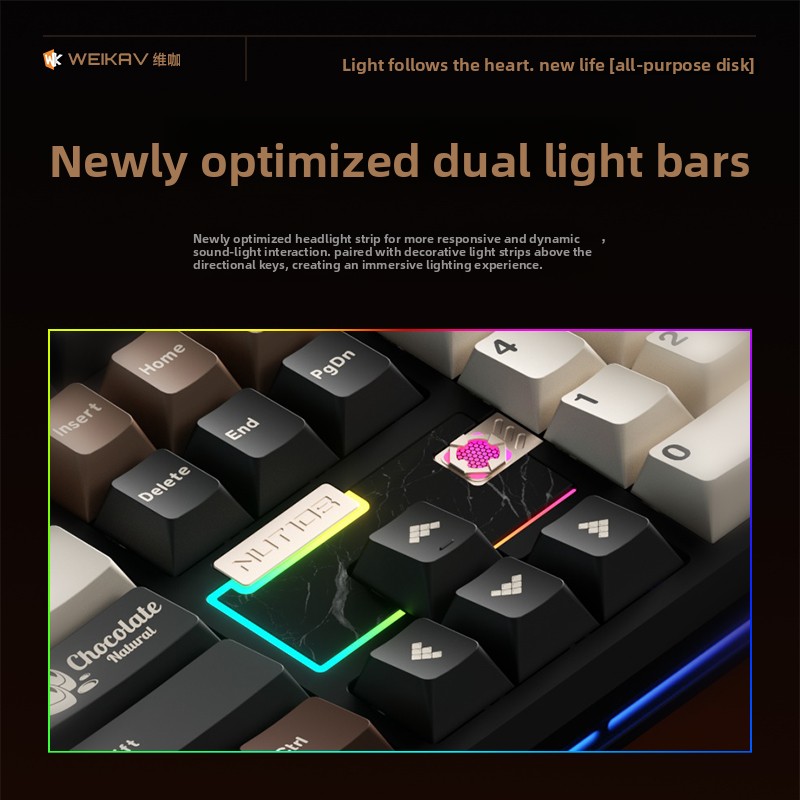 WEIKAV NUT108 Mechanical Keybo - đánh giá và giá Gaming Keyboard Ergo