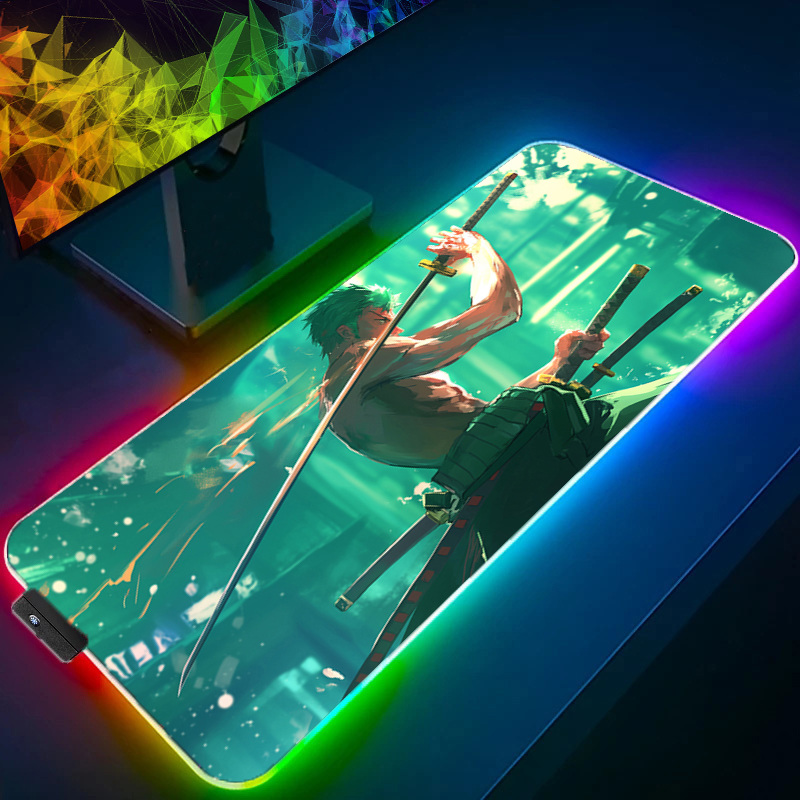 ONE PIECE Zoro Mouse Pad RGB G - đánh giá và giá Gaming Keyboard En Mouse