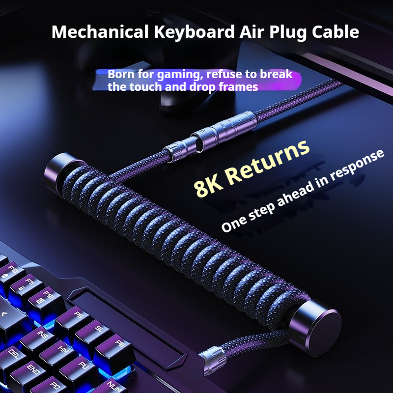 Eary 1.2m Coiled Keyboard Cabl - đánh giá và giá Gaming Keyboard Ergo