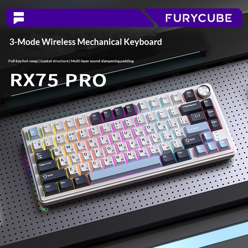 Furycube Rx75 Pro Tri Mode Rus - đánh giá và giá Gaming Keyboard Not Typing
