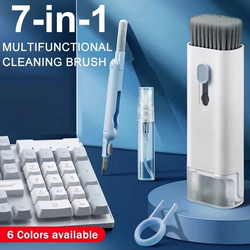 7 In 1 Keyboard Cleaner Brush  - đánh giá và giá Keycap Puller Ring
