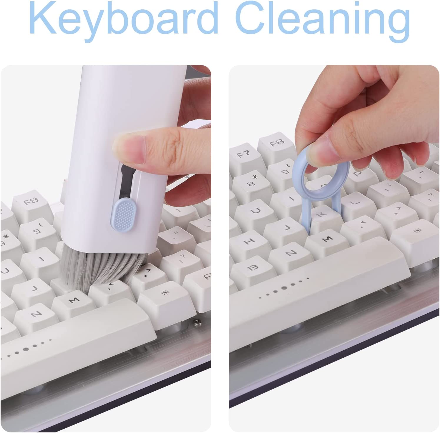 7 In 1 Keyboard Cleaner Brush  - đánh giá và giá Keycap Puller Ring